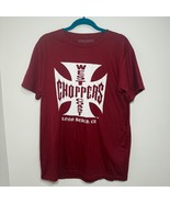 Radical Urban’s West Coast Choppers Graphic T-Shirt Long Beach CA Maroon... - $18.99