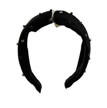 Headband A New Day Wide Crystal Headband Black 5432 - $3.46