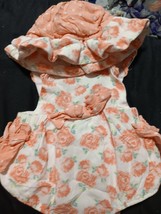 nicole miller baby girl 0/3 month overall and hat floral - £4.00 GBP