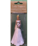 GR Bridal Cake Topper Wedding Cake 4.25 Inches Marriage Party Hard Plastic - $148.48 MXN