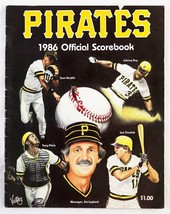 Sep 14 1986 Cubs @ Pittsburgh Pirates Scorebook Scored Barry Bonds Rookie - £15.78 GBP