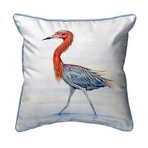 Betsy Drake Reddish Egret Large Pillow 16x20 - £47.48 GBP
