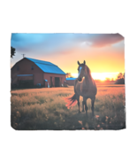 Horse Mousepad - Beautiful Sunset Barn Scene (9.4&quot; x 7.9&quot; x 0.12&quot;) - $11.30