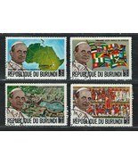 BURUNDI 1969 Very Fine Used Semi-Postal Stamps Set Scott # B38/B43 &quot;Pop ... - £0.76 GBP