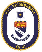 USS Ticonderoga Sticker Military Armed Forces Navy Decal M174 - $1.45+