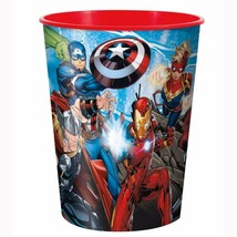 Avengers Marvel Plastic Keepsake 16 oz Stadium Cup Captain America Hulk Panther - £1.77 GBP