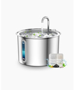 Oneisall 2L/70oz capacity quiet Cat Water Fountain 304 Stainless Steel -... - $23.66