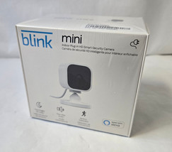New Blink Mini Compact Indoor Plug-in Smart Security Camera 1080p Night Motion - £10.88 GBP