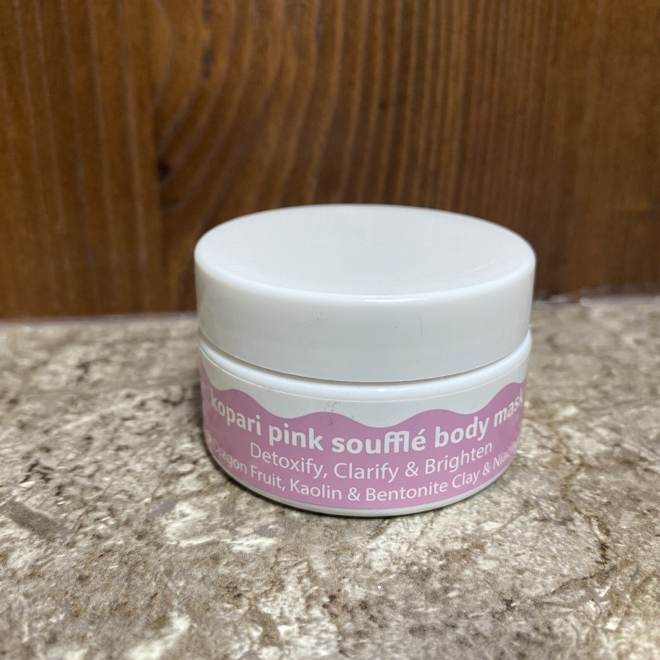 Kopari Travel Size, Pink Souffle Body Mask Detoxify Clarify And Brighten - $3.99