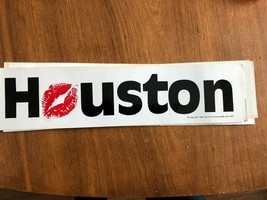Lip Pegatinas Parachoques Kiss Houston 27.9cm x 7.6cm Nuevo Original 1982 - $8.69