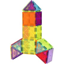 VEVOR Magnetic Tiles Magnetic Building Toy 32 PCS Magnet Blocks for Kids... - $56.99