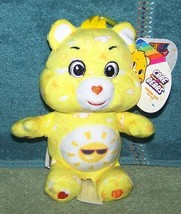 Care Bears Good Vibes Funshine Bear 6" Clip Nwt - $9.88