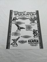 Reaper Miniatures Warlord 25mm Heroic Scale Fantasy Advertisement Flyer - $17.00 CAD