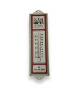 VINTAGE  12” PORCELAIN THERMOMETER SIGN LEHIGHTON PENNSYLVANIA DUANE MOYER - £36.34 GBP