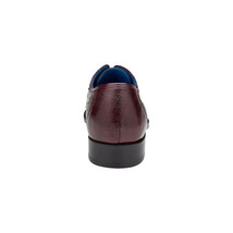 Belvedere Men's Orlando Dress Shoes Genuine Ostrich Quill Dark Burgundy D01 image 3