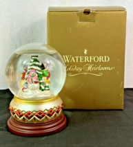 Waterford Holiday Heirlooms Snowy Village Musical Snow Globe 2003 w/ Box !! - £31.28 GBP