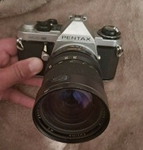 Pentax ME Super 35mm SLR Camera Kit w/ 28mm-70mm rokina MC lens - $215.04