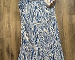 DVF for Target Women&#39;s A-Line Sea Twig Blue Midi Knit Skirt Size XS NWT - $28.91