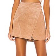 NWT Blank NYC Almond Wrap Leather Suede Skirt in Herb Green Size 29 - £34.72 GBP