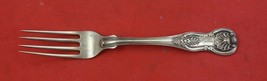 Kings by Bailey &amp; Kitchen fancy back Coin Silver Regular Fork 7&quot; - $1,677.57 MXN