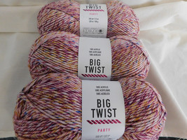 Big Twist Party Canyon lot of 3 Dye lot CNE570031 - £14.93 GBP