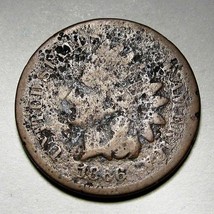 1866 Indian Head Penny AG AD180 - £13.86 GBP