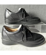 Finn Comfort Arnheim Black Leather Oxfords Lace Up Casual Shoes - Women&#39;... - $56.95