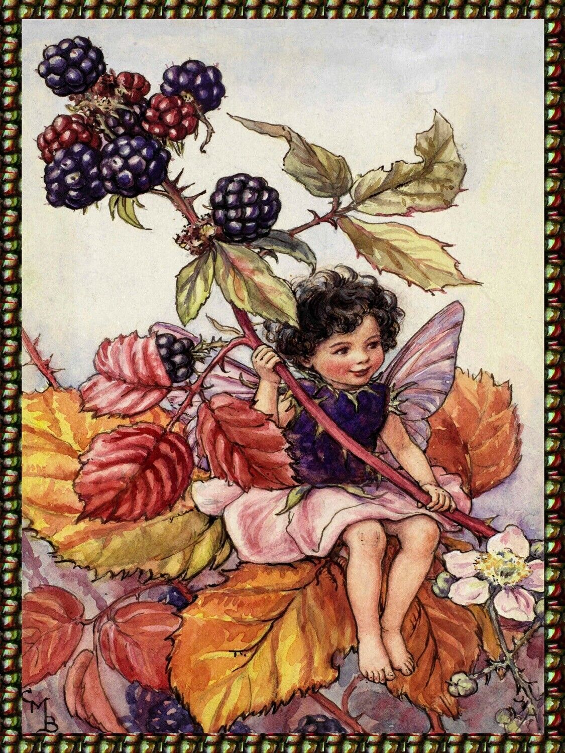 Decor Poster.Home interior design.Room wall print.Victorian Fairy.Children.6784