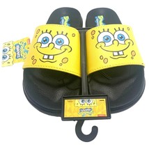 SpongeBob SquarePants Sliders Flip Flops Nickelodeon Slip On Shoes Kids Size 2-3 - £7.58 GBP