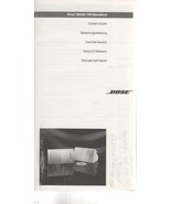 BOSE Model 100 Speakers 1994 Owner&#39;s Guide Manual - £1.20 GBP