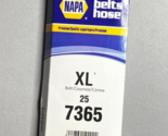 NAPA Auto Parts 25 7365 Belt AUTOMOTIVE Cogged Replacement V-Belt - $13.85