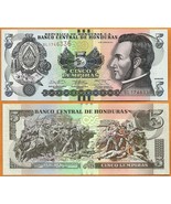 HONDURAS 2014  UNC 5 Lempiras Banknote Paper Money Bill P- 98 - £1.57 GBP