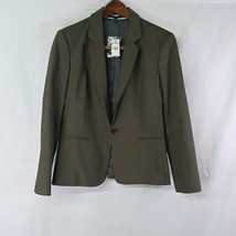 NEW Express 12 Olive Green Single Button Womens Business Blazer Suit Jacket - $34.99