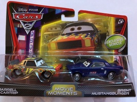 Disney Pixar Cars 2-pack Darrell Cartrip &amp; Brent Mustangburger - £15.71 GBP