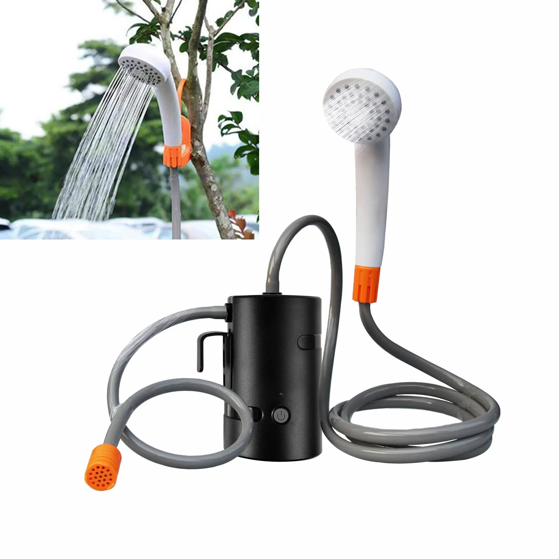 Portable Camping Shower Pump Outdoor USB Rechargeable 4400mAh Battery Powered - £31.68 GBP+