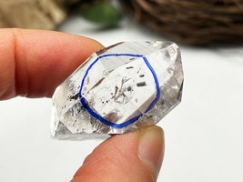 Enhydro quartz crystal Moving bubble Raw Crystal Point Metaphysical E040325 - £71.71 GBP