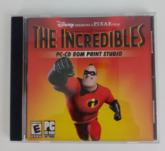 The Incredibles PC-CD Rom Print Studio Walt Disney Pixar Computer Software - £3.03 GBP