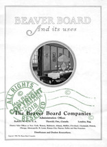 Beaver Board Co (1920) CATALOG Interior Fiber Wall panel decor Mission B... - £31.10 GBP