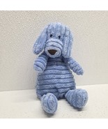Jellycat Cordy Roy Blue Dog Corduroy Ribbed Plush Stuffed Animal 9&quot; Puppy - $26.93 CAD