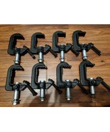 Lot of 8  Stage Heavy Duty Pipe C Clamp Cast Iron Like ETC - $97.99