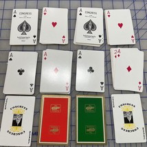 vintage congress playing cards cel-u-tone finish Georg Fischer GF Company - £15.70 GBP