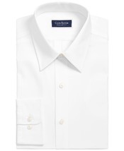 Club Room Mens Regular Fit Dress Shirt Medium 15-15.5 32/33  White Solid - $28.11 CAD