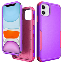 2 in 1 Anti-Slip Shockproof Hybrid Case for iPhone 11 Pro Max 6.5″ PURPLE - £6.71 GBP