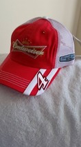 OLD VTG Kevin Harvick #4 BUD Racing new Red/white Trucker&#39;s mesh ball cap w/tags - $20.00