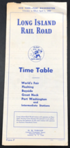 Vintage April 5 1964 Long Island Railroad Time Table New York to Port Wa... - $12.19