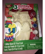 3 holiday ornaments works of ahhh paint set-BRAND NEW-SHIPS SAME BUSINES... - $21.58 CAD