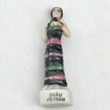 Minh Long Porcelain Figurine Vietnam Brau Miniature Small Vintage - £9.68 GBP