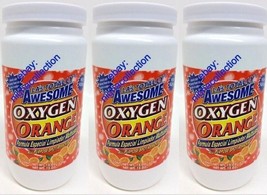 Qty 3 -LA&#39;sTotally Awesome Power Oxygen ORANGE Base Cleaner ChlorineFree... - $24.74