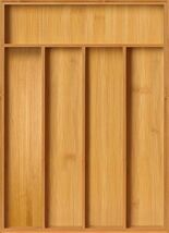 Utopia Kitchen Silverware Organizer, Bamboo Utensil Drawer 14&quot;D x 10&quot;W x... - $20.79