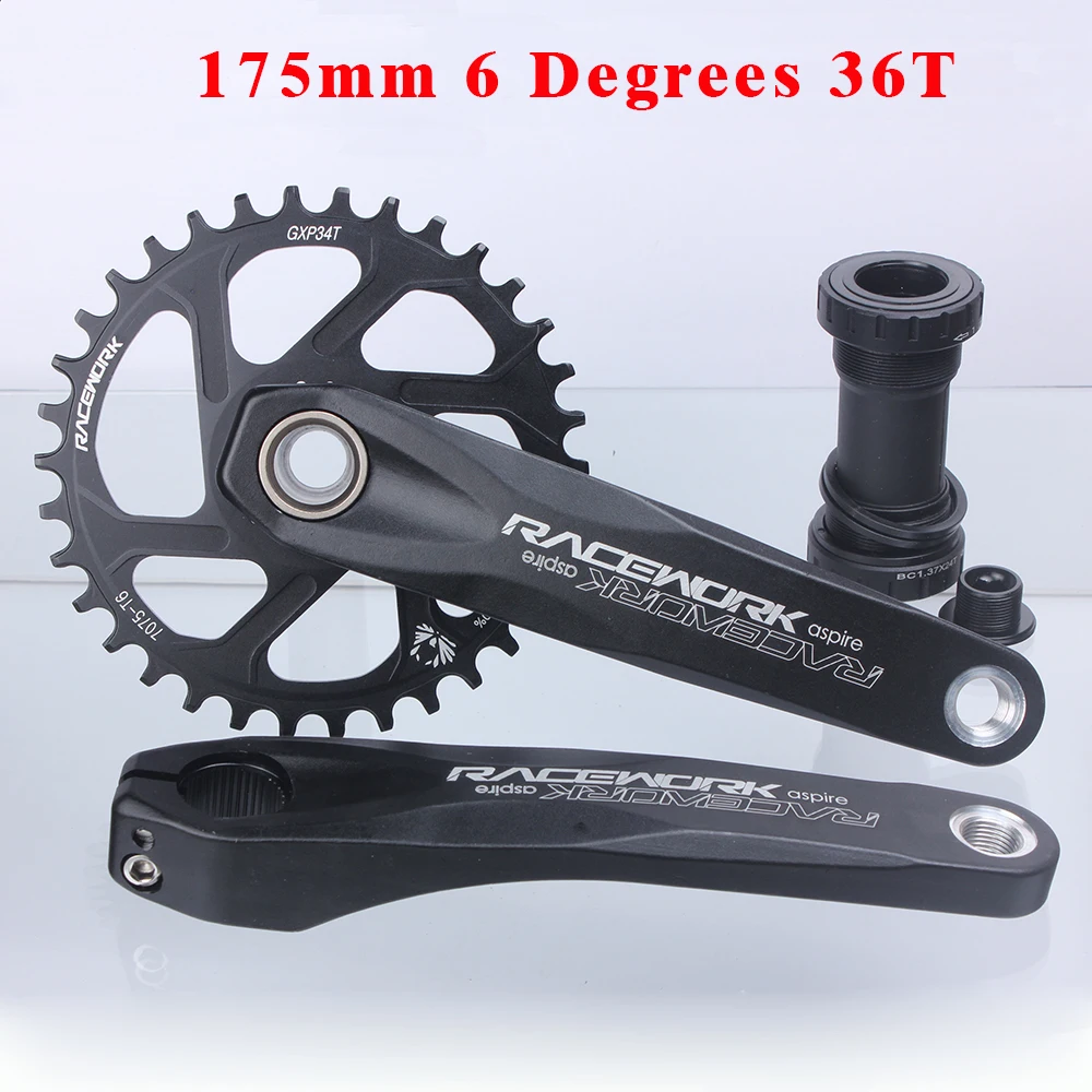 RACEWORK Bicycle Crank Integrated Crankset Connecting Rods 170 175MM Mountain bi - £127.60 GBP